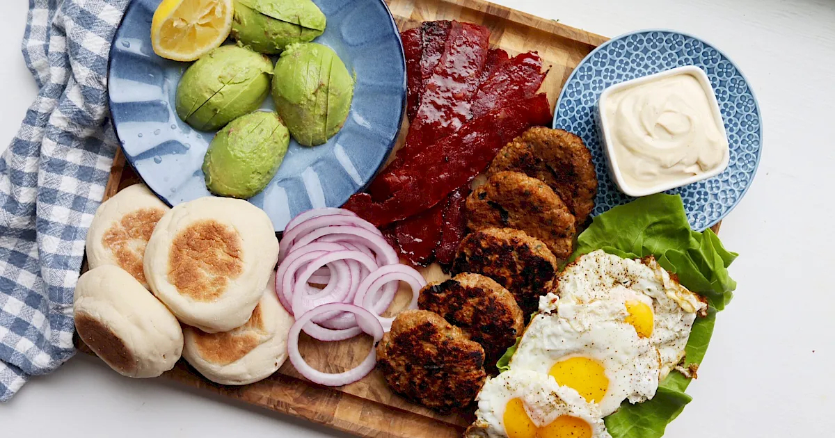 Maple Turkey Burger Brunch Board - Ohio Turkey