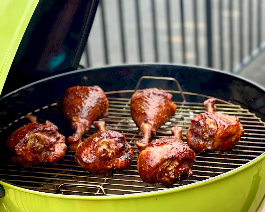 Smoked Glazed Turkey Drumsticks