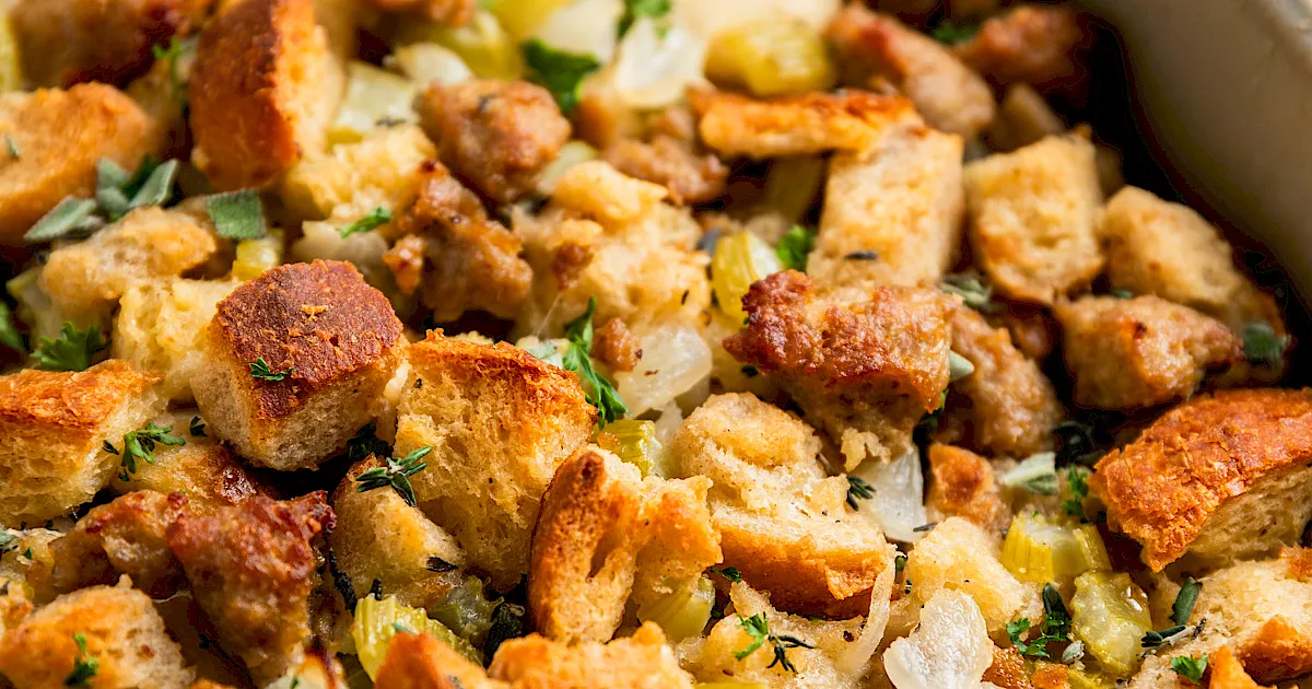 Turkey Sausage Stuffing - Ohio Turkey