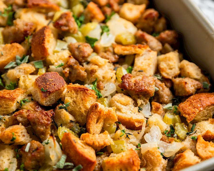 Turkey Sausage Stuffing