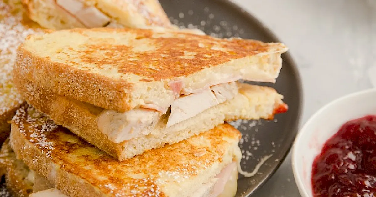 Monte Cristo Sandwich with Leftover Turkey - Ohio Turkey