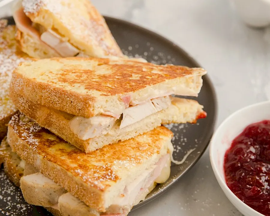 Monte Cristo Sandwich with Leftover Turkey