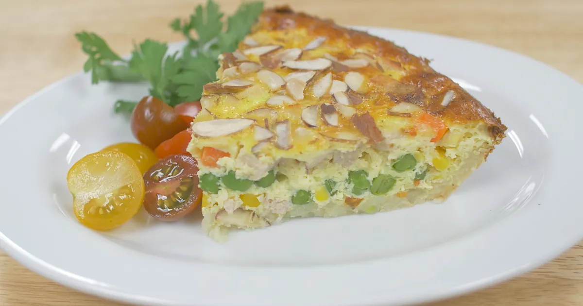 Turkey-Vegetable Hash Brown Quiche - Ohio Turkey