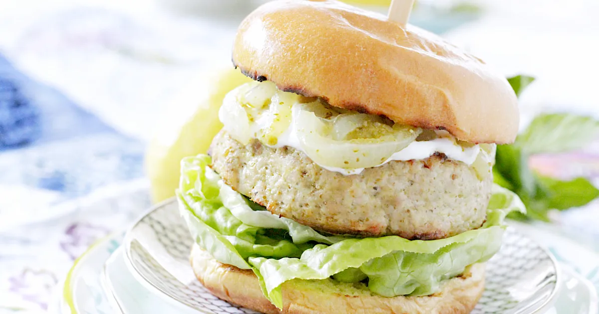 Lemon Pesto Turkey Burgers - Ohio Turkey