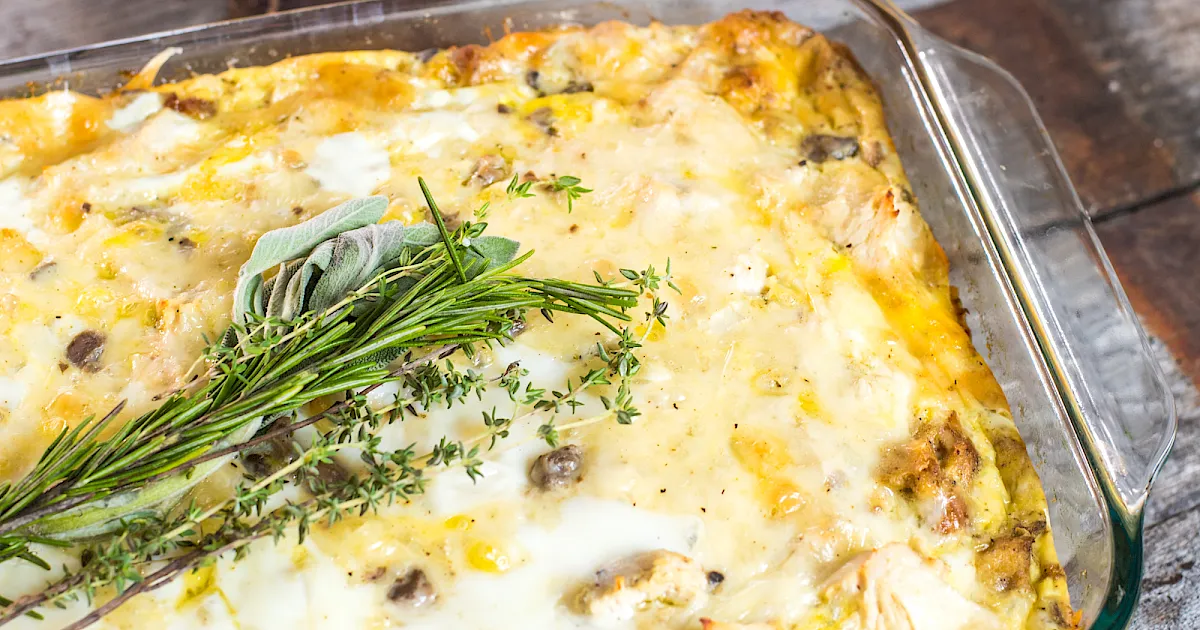 Thanksgiving Leftovers Breakfast Casserole - Ohio Turkey