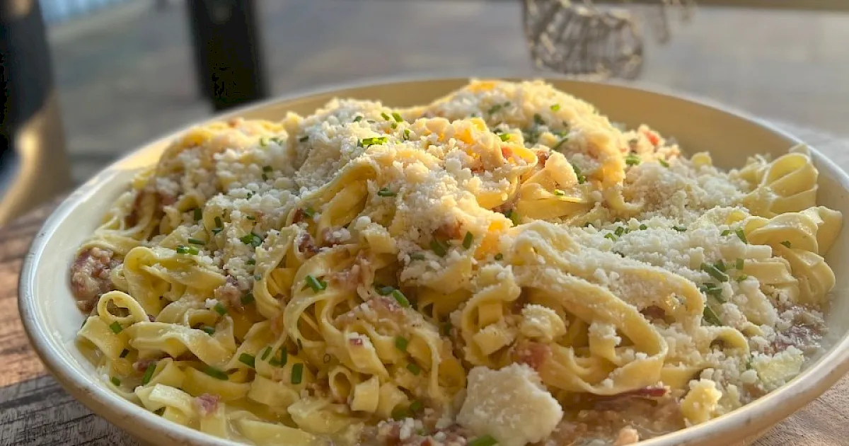 Ohio Turkey and Bacon Carbonara - Ohio Turkey